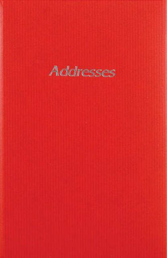 Picture of ADDRESS BOOK 13.5X20.5CM RED